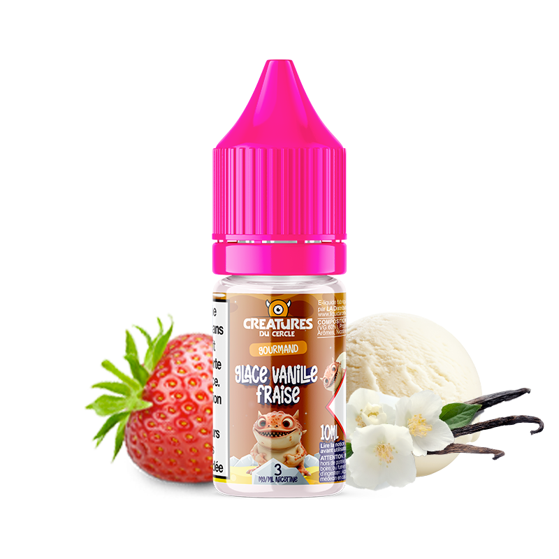 CREATURES DU CERCLE GLACE VANILLE FRAISE 10ML