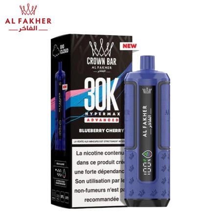 Puff Hyper Max Advanced Crown Bar 30K Al Fakher blueberry cherry