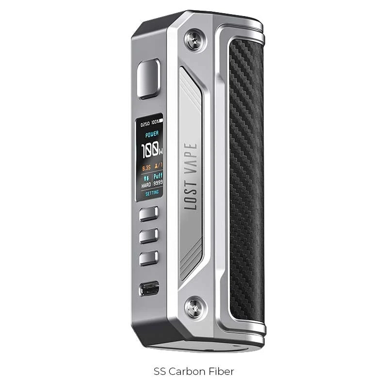 BOX THELEMA SOLO LOST VAPE CARBON SILVER
