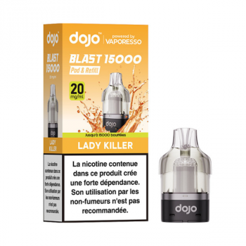 CARTOUCHE DOJO BLAST 15K VAPORESSO LADY KILLER 20MG