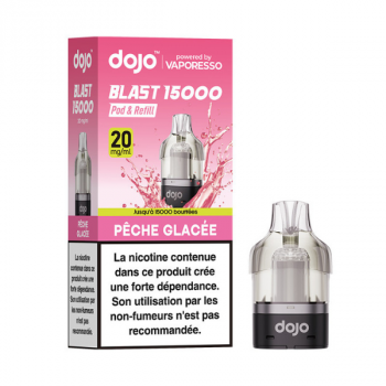 CARTOUCHE DOJO BLAST 15K VAPORESSO PECHE GLACEE 20MG