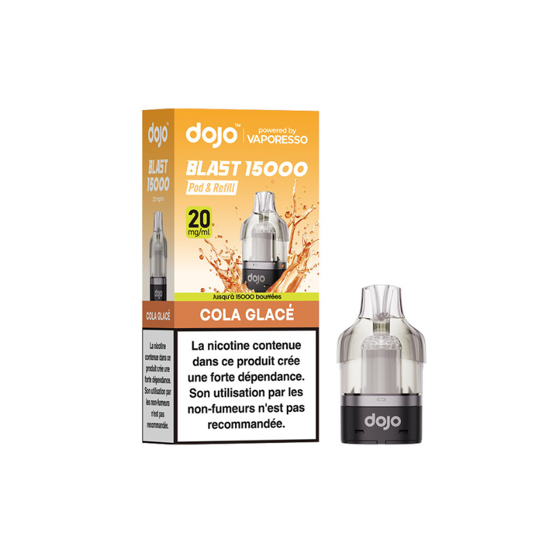 CARTOUCHE DOJO BLAST 15K VAPORESSO COLA GLACE 20MG