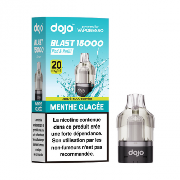 CARTOUCHE DOJO BLAST 15K VAPORESSO MENTHE GLACEE 20MG